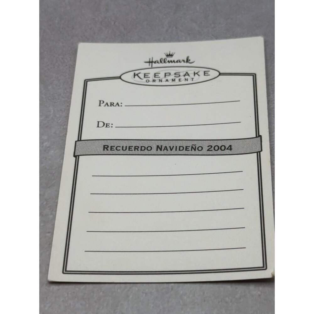 Hallmark Keepsake Ornament Primera Navidad De Bebé 2004 Stork Design - Picture 6 of 6